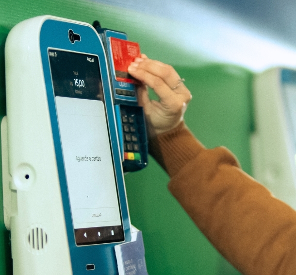 Terminal de pagamento cashless dpen pós-pago